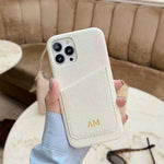 1343 personalized dainty leather iphone case with card holder 1343 phone case sydney australia