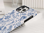 1352 cute vintage deep blue flower sea iphone case 1352 phone case sydney australia