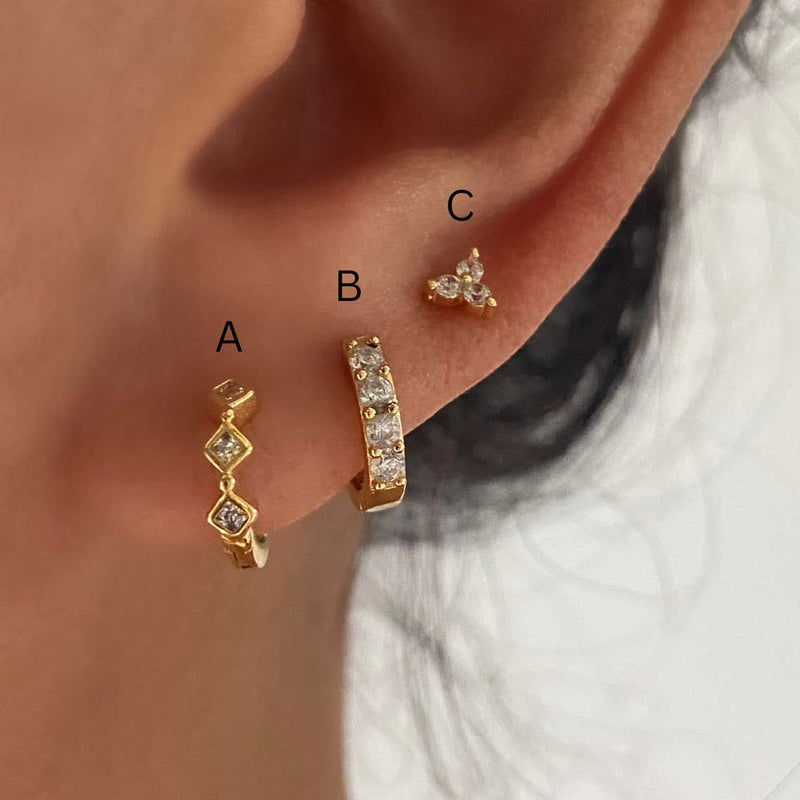 1361 gold huggie earring sets seconds earrings 925 sterling silver small stud 1361 jewellery sydney australia