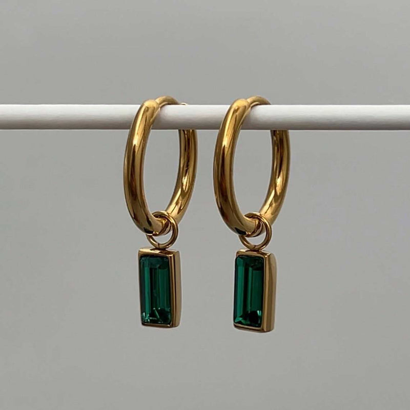 1373 emerald pendant earrings 1373 jewellery sydney australia