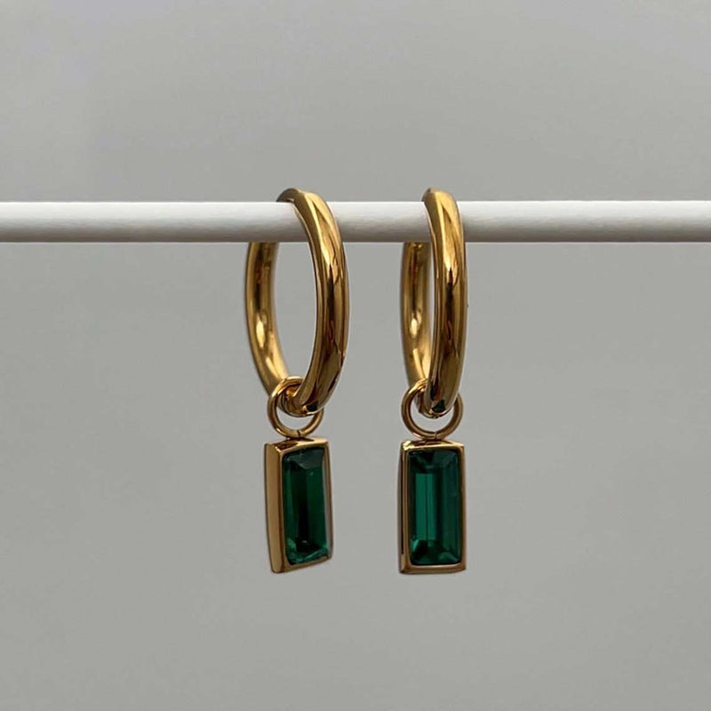 1373 emerald pendant earrings 1373 jewellery sydney australia