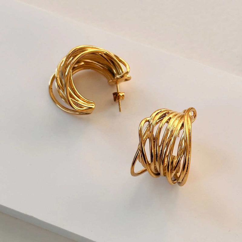 1375 gold hoop earrings 1375 jewellery sydney australia