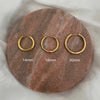 1377 chunky round huggie hoop stud 1377 jewellery sydney australia