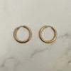 1377 chunky round huggie hoop stud 1377 jewellery sydney australia