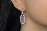 1387 diamond cz oval hoop earrings 1387 jewellery sydney australia