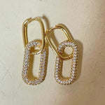 1387 diamond cz oval hoop earrings 1387 jewellery sydney australia