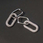 1387 diamond cz oval hoop earrings 1387 jewellery sydney australia