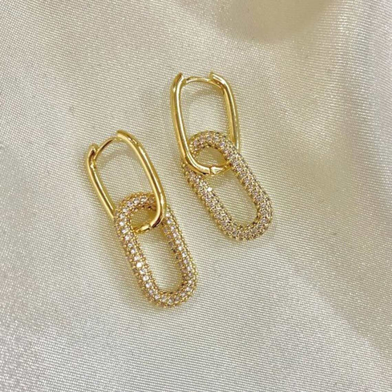 1387 diamond cz oval hoop earrings 1387 jewellery sydney australia