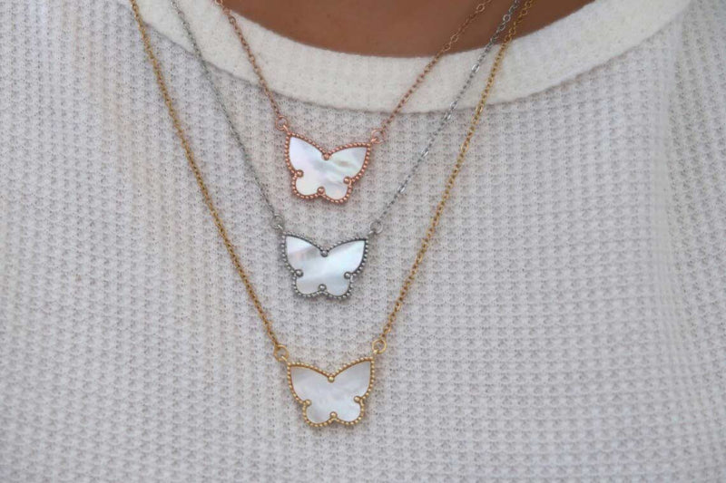 1389 mother of pearl butterfly necklace 1389 jewellery sydney australia