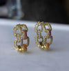 1390 pave chain link hoop earrings 1390 jewellery sydney australia