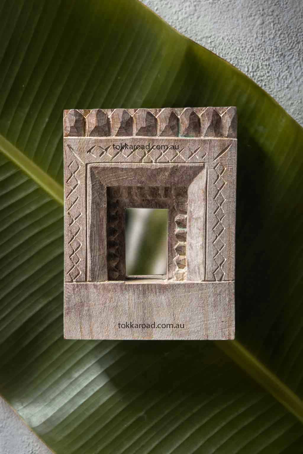 Vintage Indian Mirrors Small 1-0250