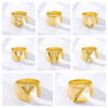 1000 adjustable meaningful gold initial ring 1000 jewellery australia