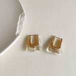 1038 u shaped resin hoop earrings 1038 jewellery australia