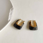 1038 u shaped resin hoop earrings 1038 jewellery australia
