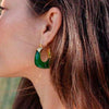 1040 art deco zoe inspired u shaped resin hoop earrings 1040 jewellery australia
