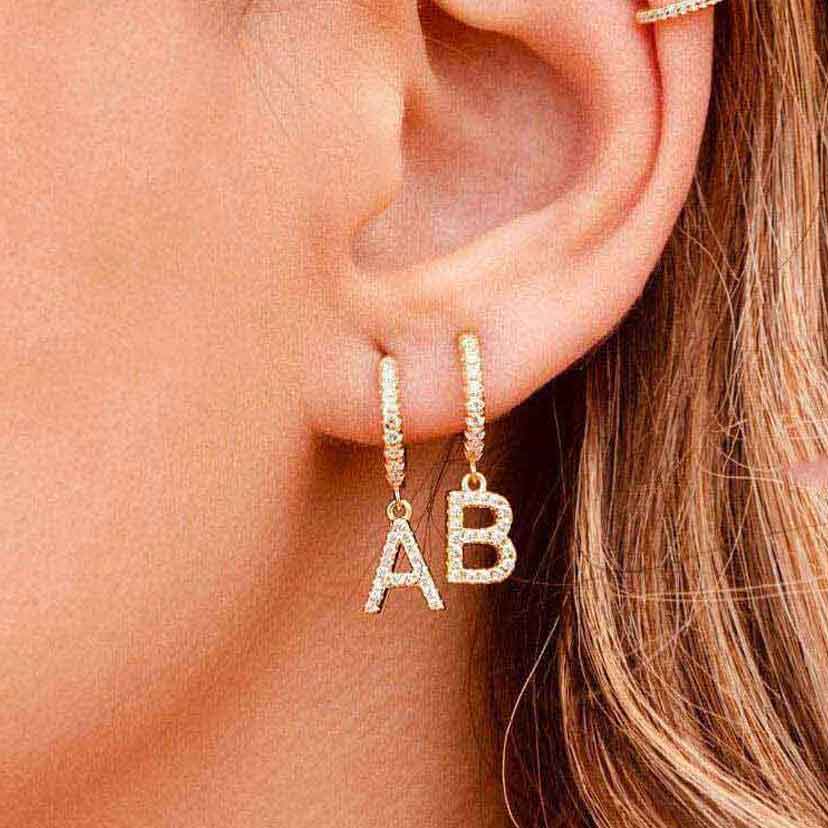 1126 initial dangle earrings 1126 jewellery australia