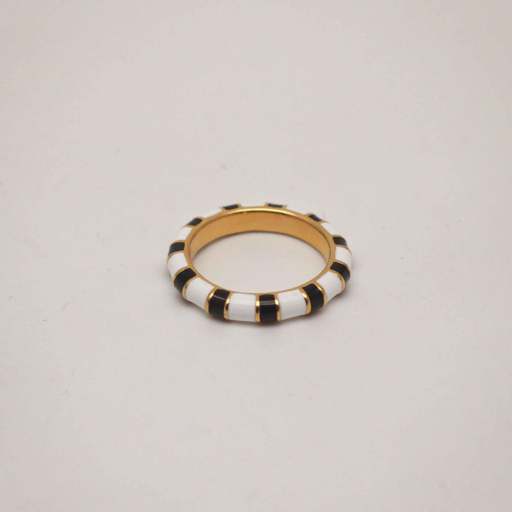 1146 black and white checked ring 1146 jewellery australia