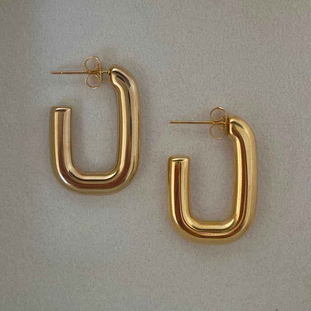 1158 oval hoop earrings 1158 jewellery australia
