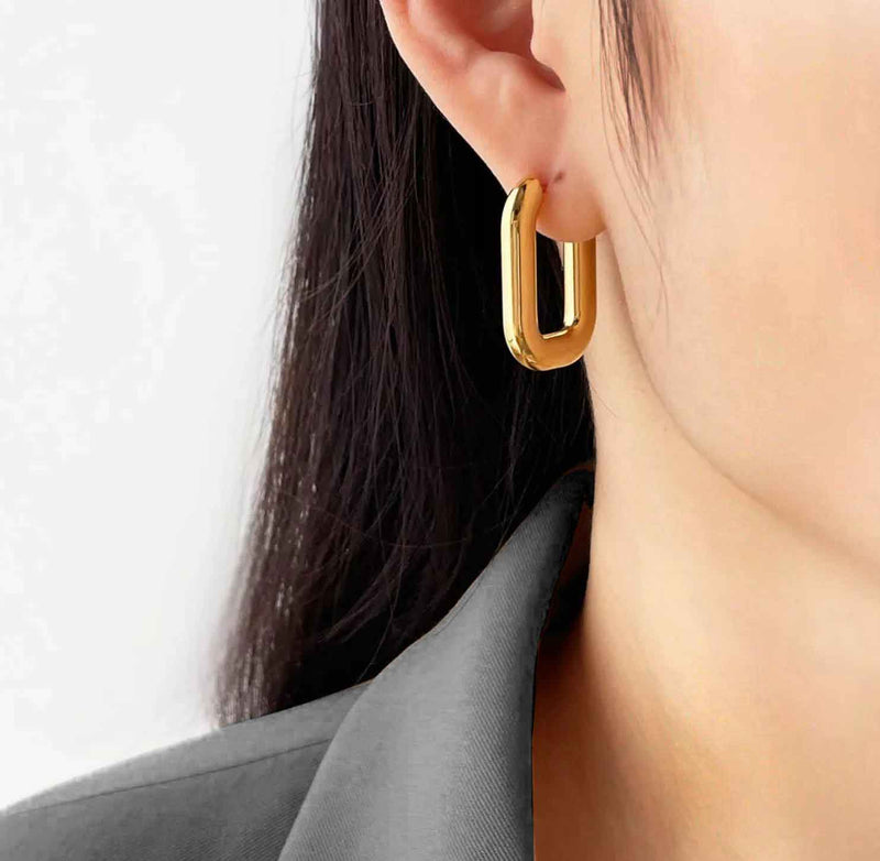 1158 oval hoop earrings 1158 jewellery australia