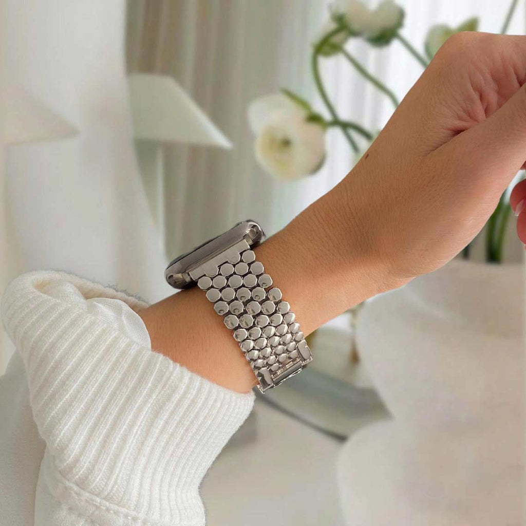 1247 womens stainless steel apple watch band honeycomb 1247 watch band sydney australia