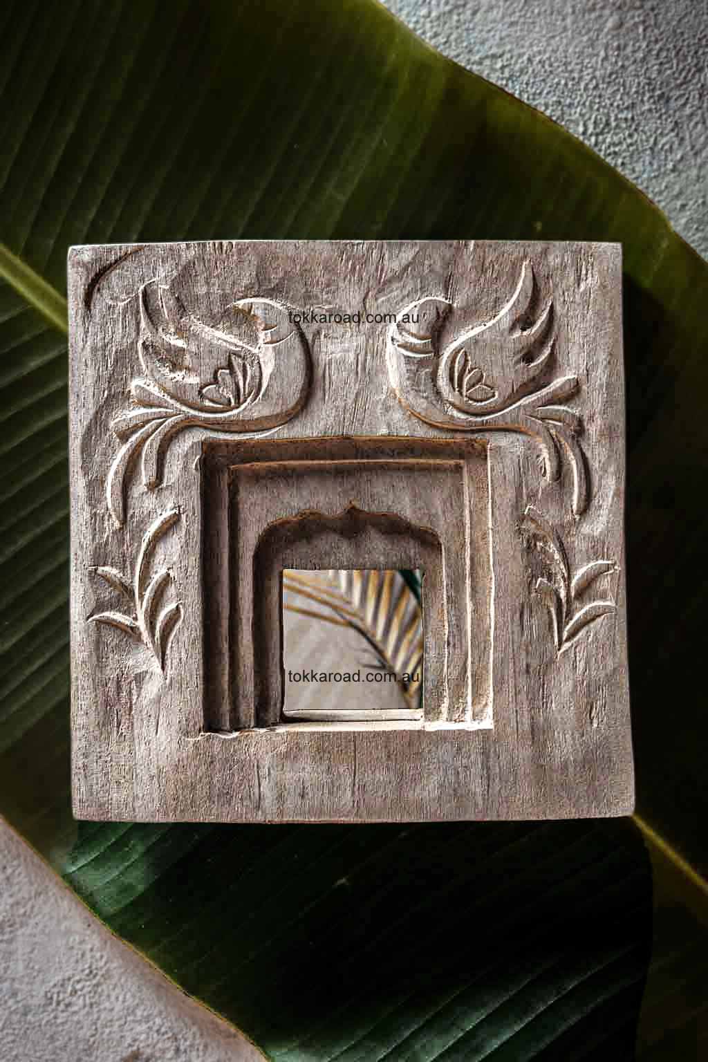 Indian Temple Mirrors Square 3-0015