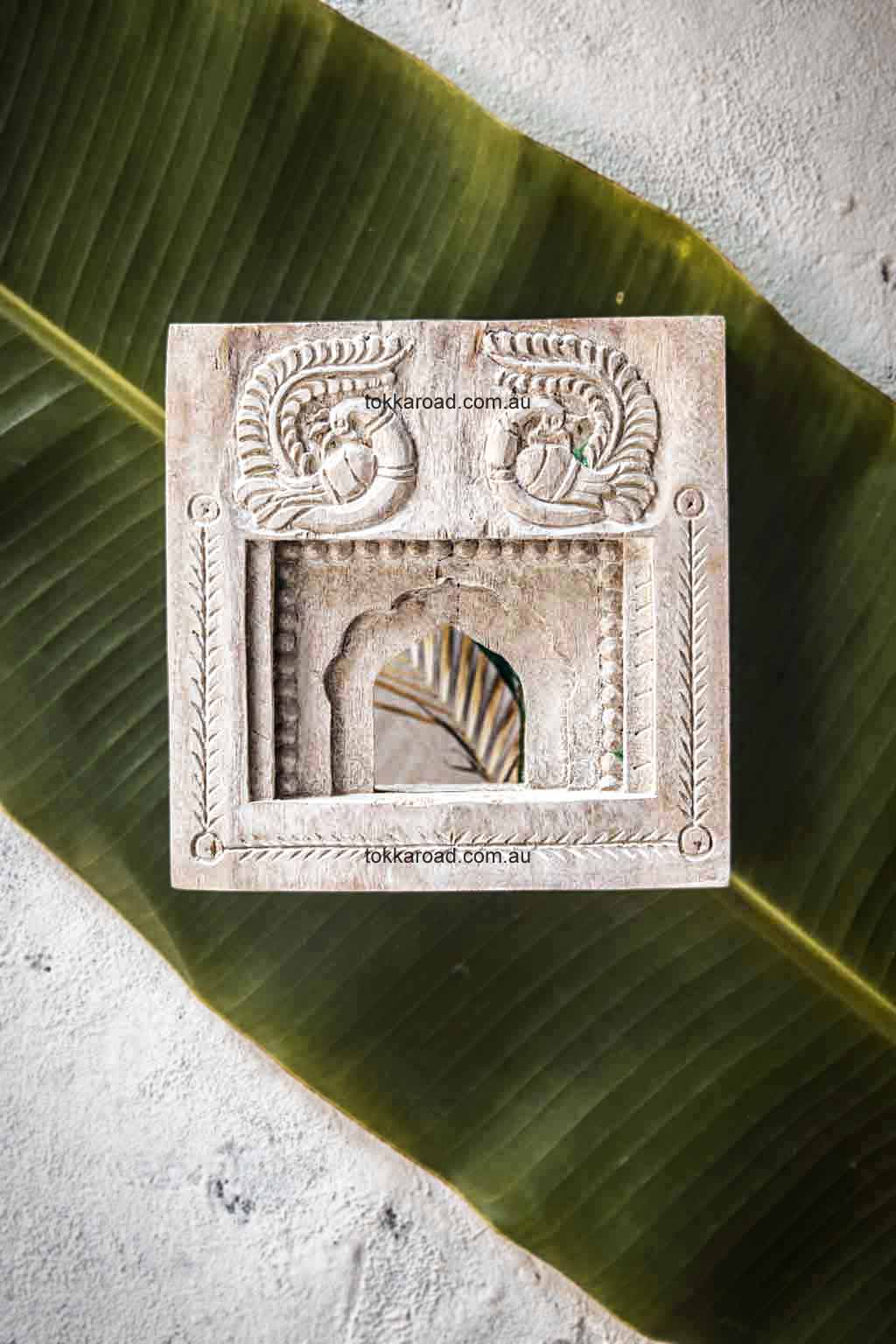 Vintage Indian Mirrors Square 3-0100