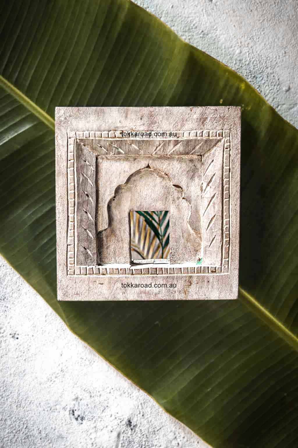 Vintage Indian Mirrors Square 3-0108
