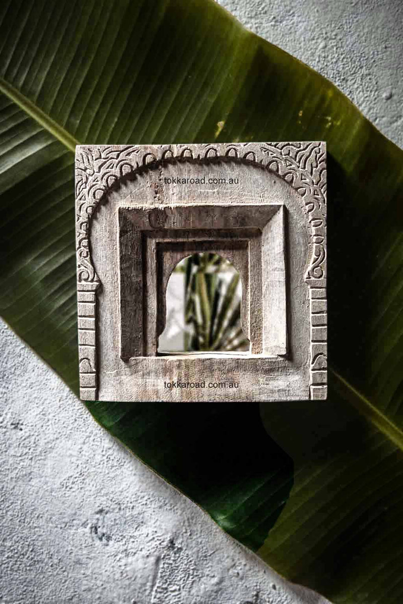 Vintage Indian Mirrors Square 3-0114