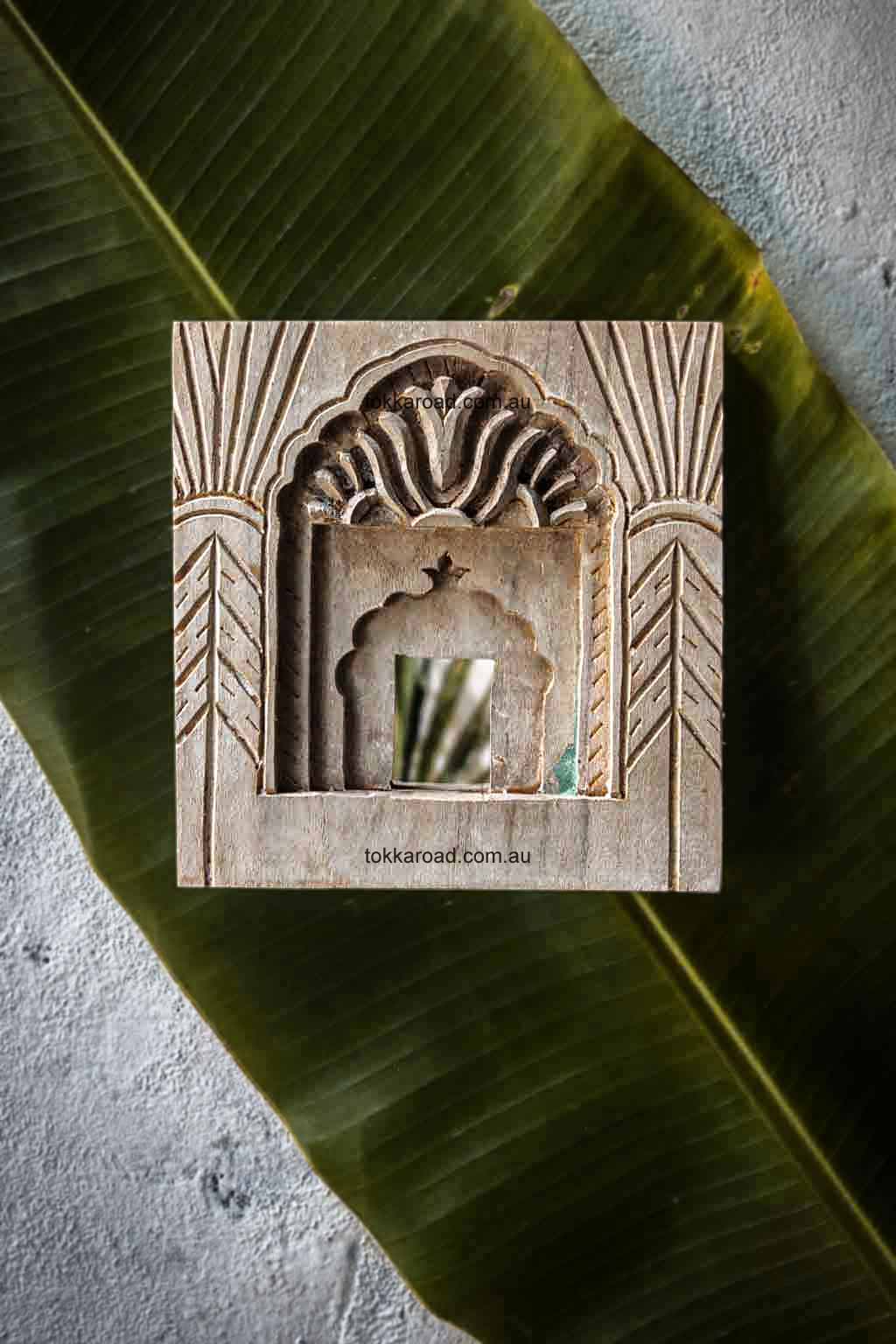 Vintage Indian Mirrors Square 3-0126