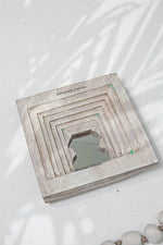 Vintage Temple Mirrors Square 3-0129-2