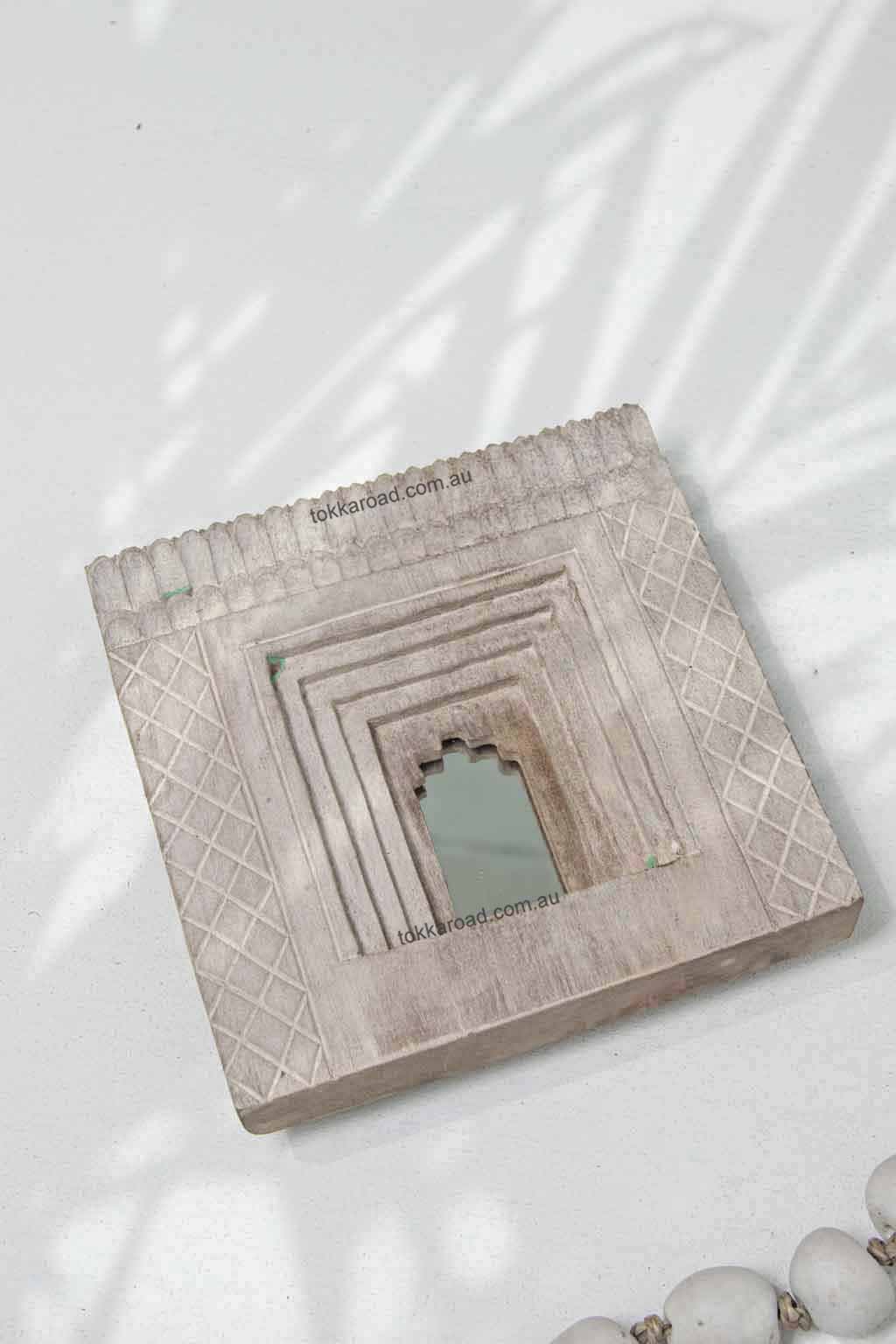 Vintage Indian Mirrors Square 3-0133