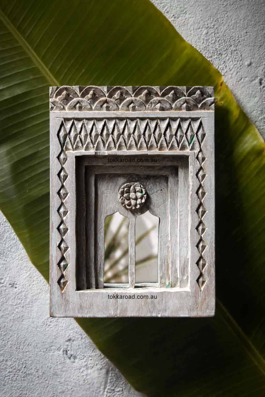 Indian Temple Mirrors Large 4-0104