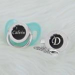 5 metallic and silverblack custom bling pacifier dummy with personalized baby name baby gift 5 pacifier sydney australia