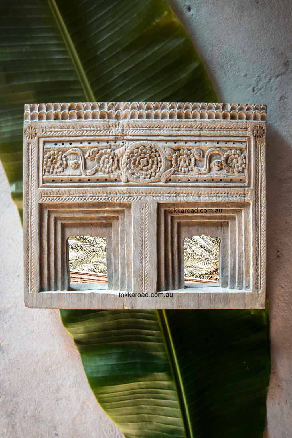 Vintage Indian Mirrors Double 6-0005