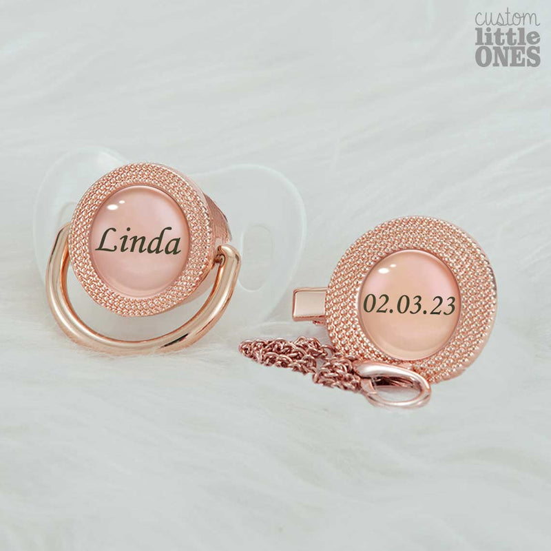 6 personalized bling pacifier dummy custom name and clip baby shower 6 pacifier sydney australia