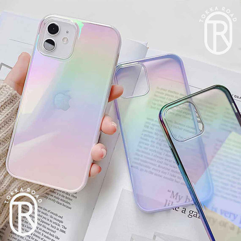 908 transparent rainbow glossy case for iphone 14 13 12 11 pro max pro mini plus 908 phone case australia